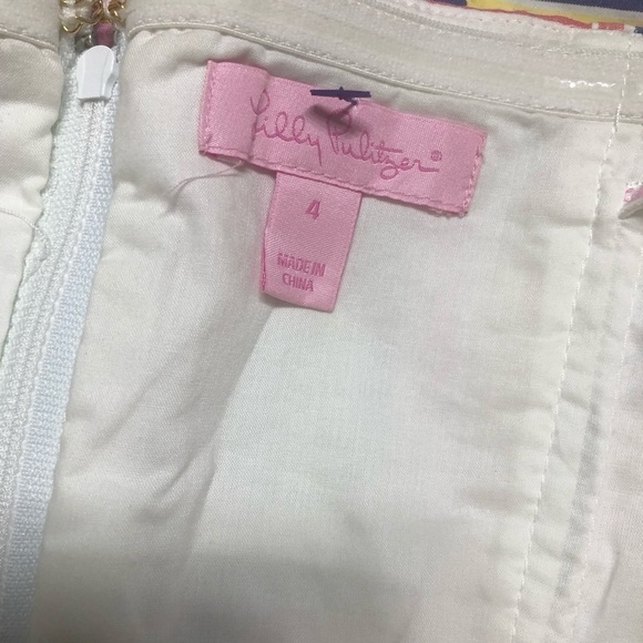 Lilly Pulitzer patches strapless dress small size 4 - Picture 11 of 12